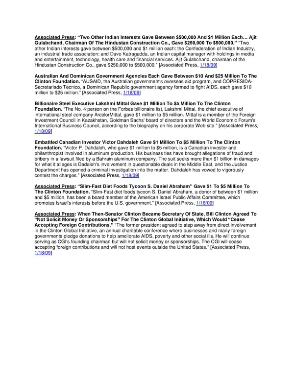 Clinton Foundation Foreign Donors - Page 8