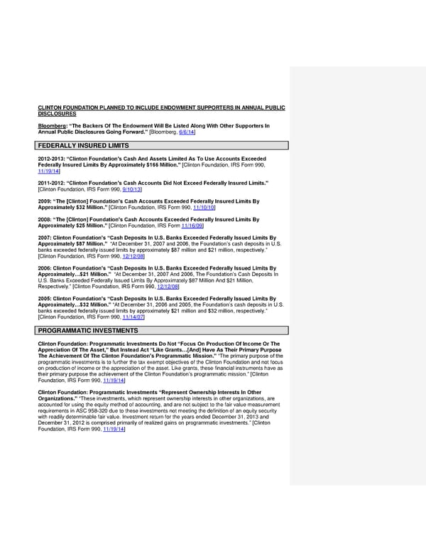 Clinton Foundation Vulnerabilities Master Doc FINAL - Page 25