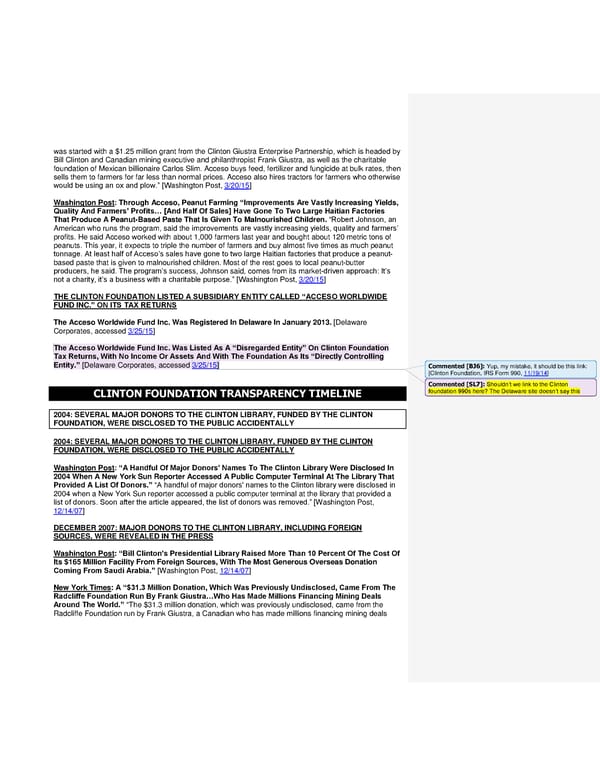 Clinton Foundation Vulnerabilities Master Doc part 1 JB edits - Page 22