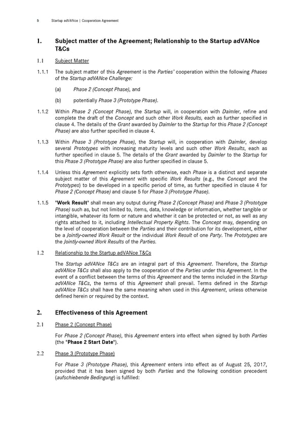 Cooperation Agreement | &nbsp;Startup adVANce Challenge - Page 5