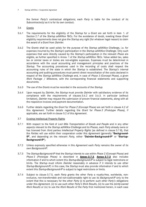Cooperation Agreement | &nbsp;Startup adVANce Challenge - Page 7