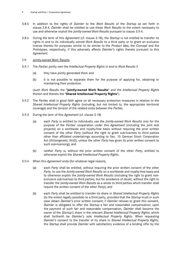 Cooperation Agreement | &nbsp;Startup adVANce Challenge - Page 9