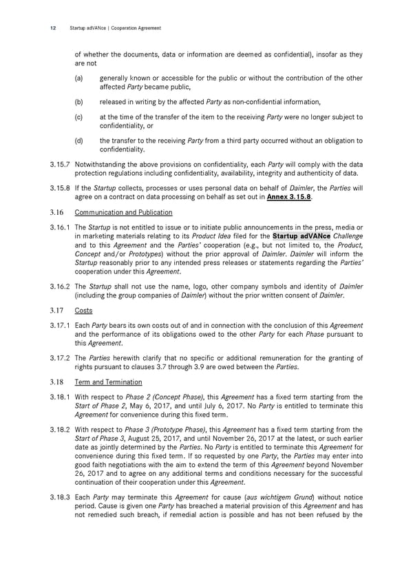 Cooperation Agreement | &nbsp;Startup adVANce Challenge - Page 12
