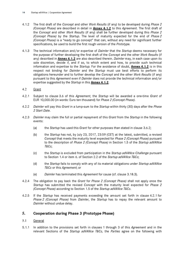 Cooperation Agreement | &nbsp;Startup adVANce Challenge - Page 14