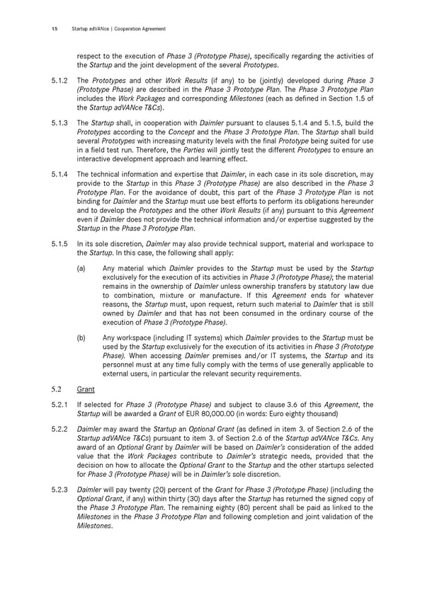 Cooperation Agreement | &nbsp;Startup adVANce Challenge - Page 15