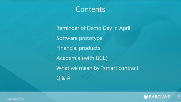 First R3 Smart Contract Templates Summit (All Slides) - Page 8