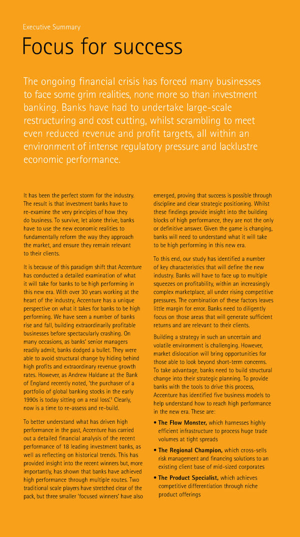 Focus for Success |&nbsp;Executive Summary - Page 2