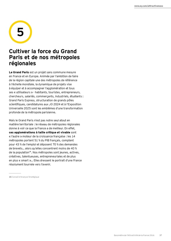 Baromètre de l’attractivité France 2016 - Page 37