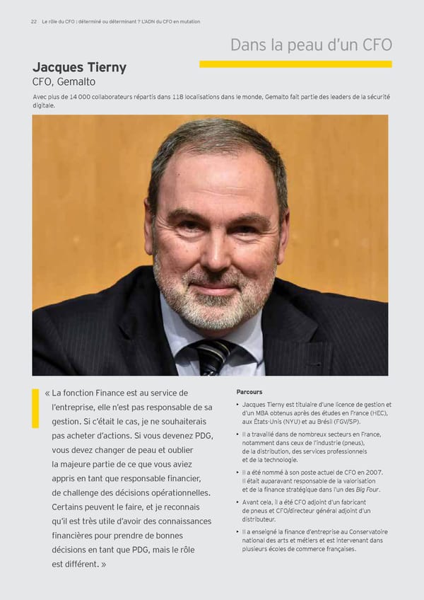 Le rôle du CFO : déterminé ou déterminant ? - Page 24