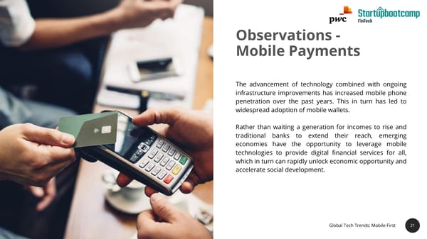 State of FinTech Report | PwC & SBC - Page 21