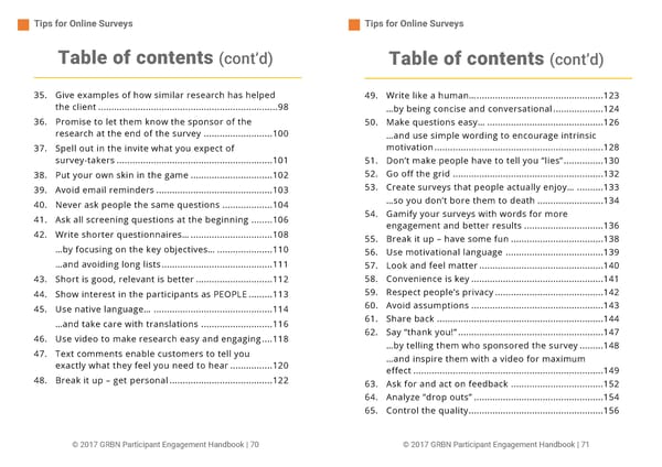 101 Tips to Improve the Research Participant User Experience - Page 36
