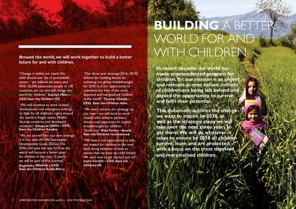 Global Strategy - Ambition for Children 2030 - Page 3