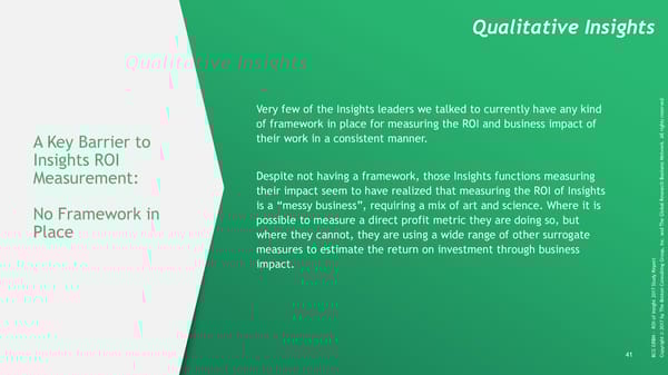 ROI of Insights | Report - Page 42