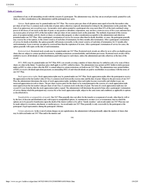 Dropbox S-1 | Interactive Prospectus - Page 154