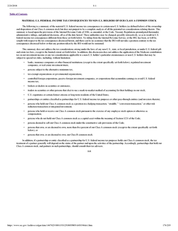 Dropbox S-1 | Interactive Prospectus - Page 176