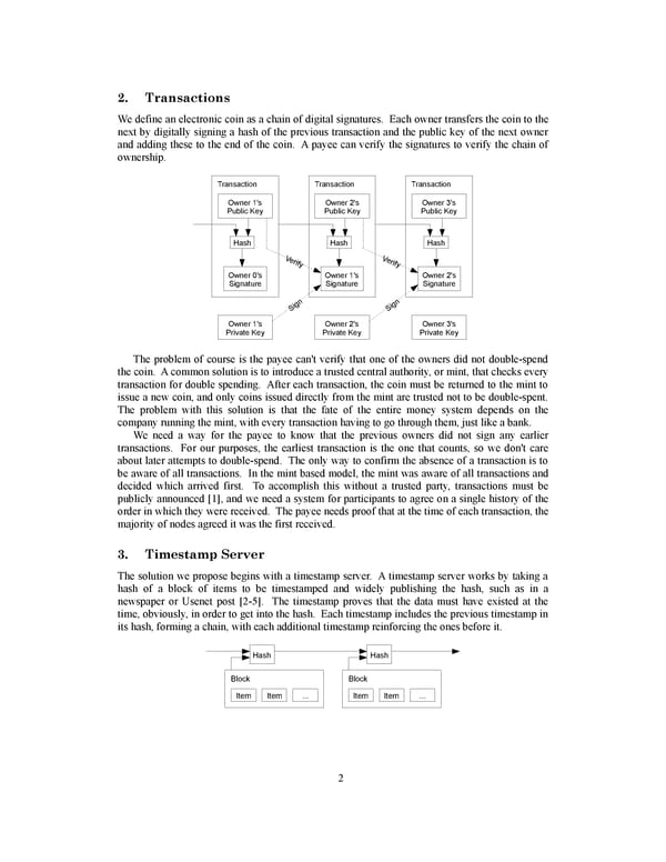 Bitcoin Whitepaper by Satoshi Nakamoto - Page 2
