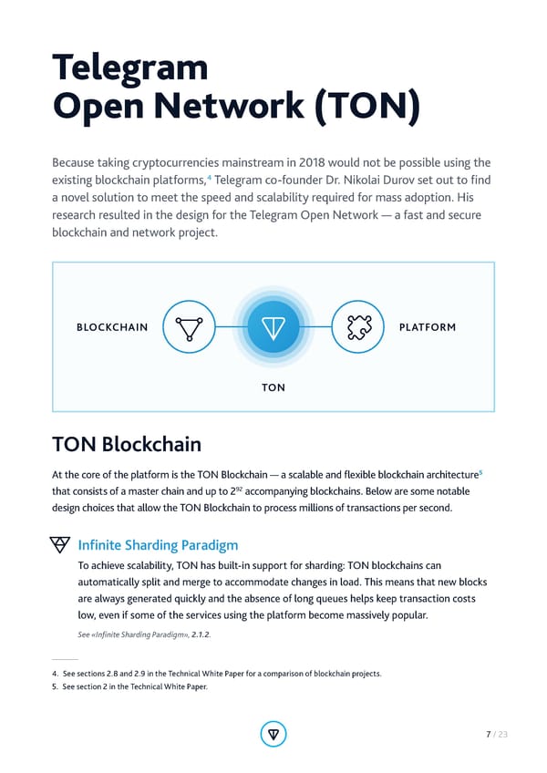 Telegram Open Network (TON) ICO Whitepaper - Page 7