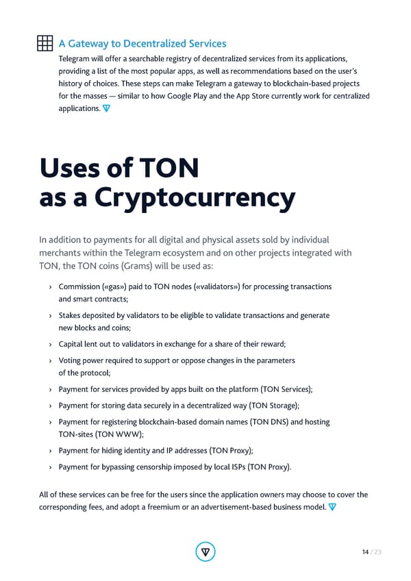 Telegram Open Network (TON) ICO Whitepaper - Page 14