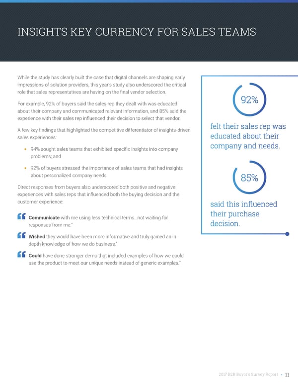 2017 B2B Buyer's Survey Report - Page 11