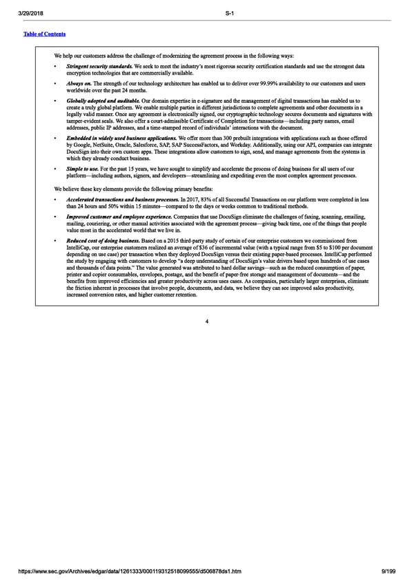 DocuSign S-1 | Interactive Prospectus - Page 9