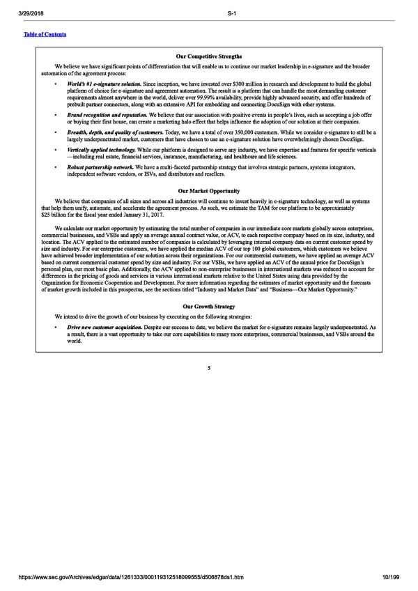 DocuSign S-1 | Interactive Prospectus - Page 10