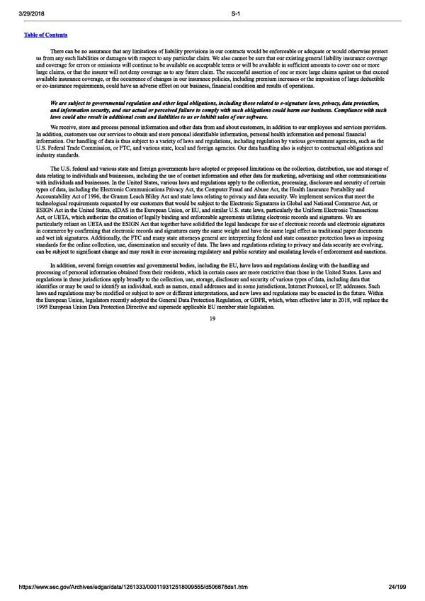 DocuSign S-1 | Interactive Prospectus - Page 24