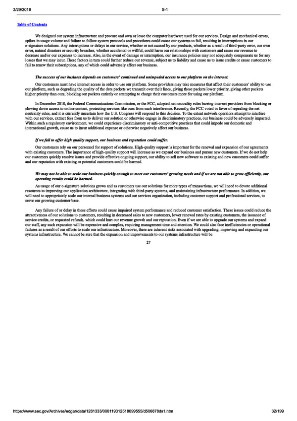 DocuSign S-1 | Interactive Prospectus - Page 32