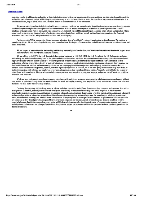 DocuSign S-1 | Interactive Prospectus - Page 41