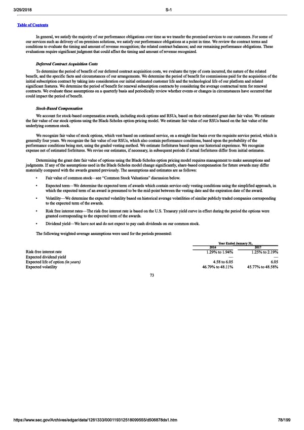 DocuSign S-1 | Interactive Prospectus - Page 78