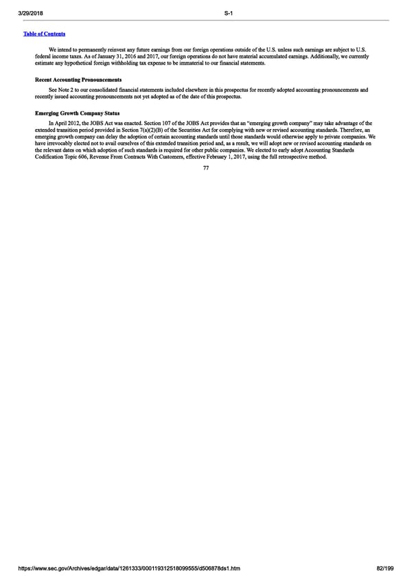 DocuSign S-1 | Interactive Prospectus - Page 82