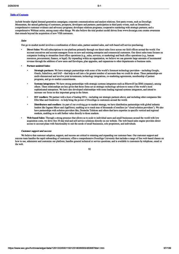 DocuSign S-1 | Interactive Prospectus - Page 97
