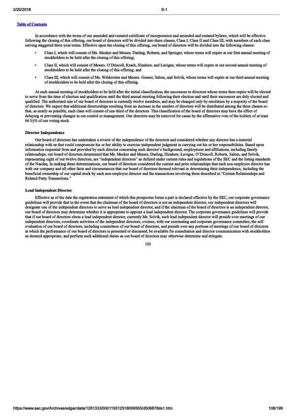 DocuSign S-1 | Interactive Prospectus - Page 108