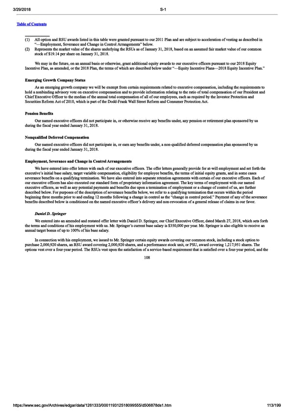 DocuSign S-1 | Interactive Prospectus - Page 113