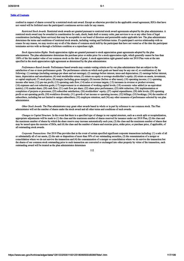 DocuSign S-1 | Interactive Prospectus - Page 117