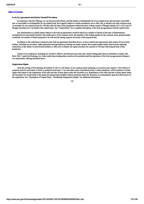 DocuSign S-1 | Interactive Prospectus - Page 137