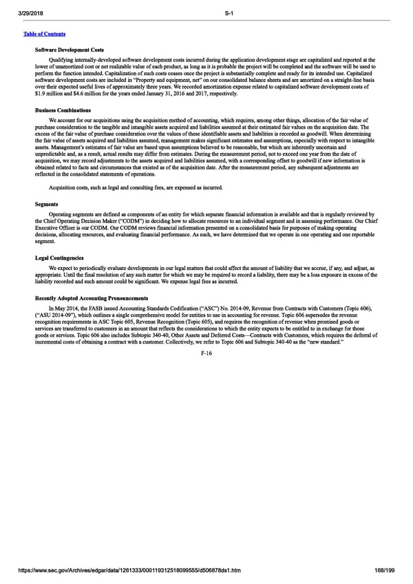 DocuSign S-1 | Interactive Prospectus - Page 168