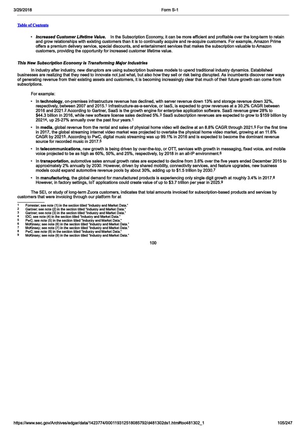 Zuora S-1  | Interactive Prospectus - Page 105