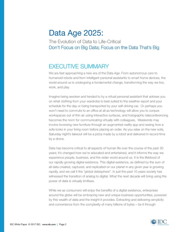 Data Age 2025: The Evolution of Data to Life-Critical - Page 2