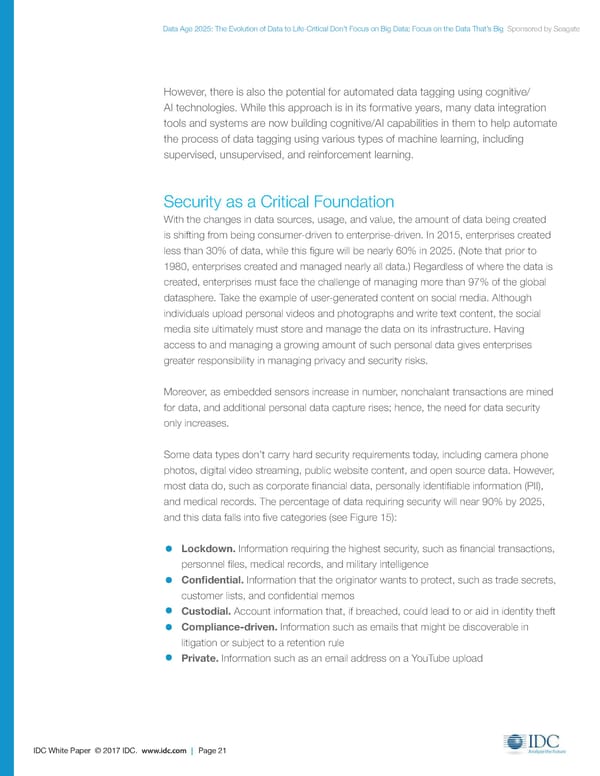 Data Age 2025: The Evolution of Data to Life-Critical - Page 21