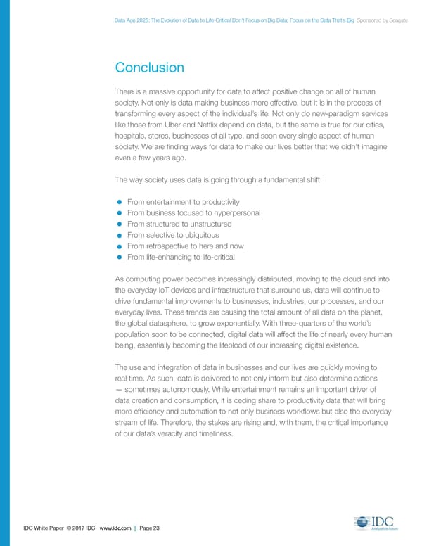 Data Age 2025: The Evolution of Data to Life-Critical - Page 23