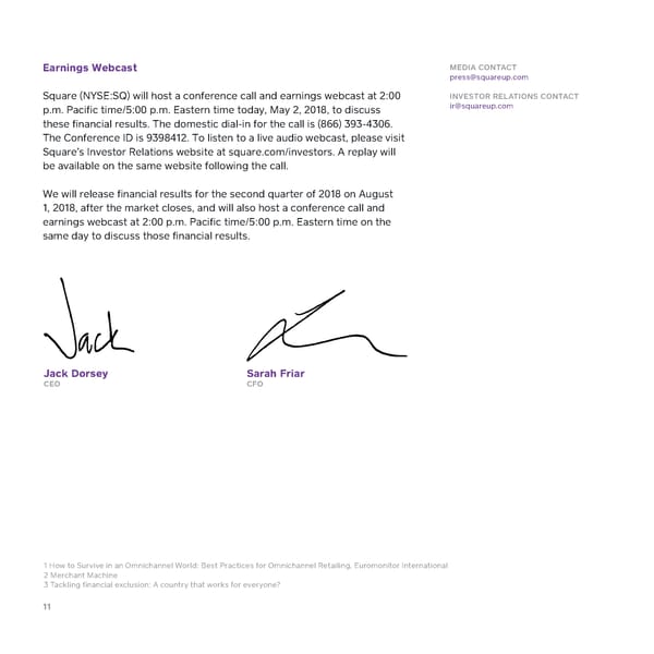 2018 Q1 Shareholder Letter — Square - Page 11