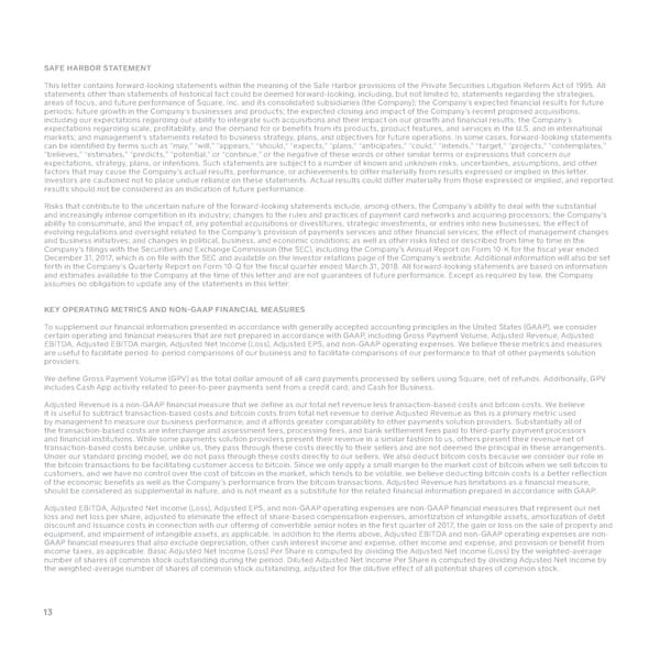 2018 Q1 Shareholder Letter — Square - Page 13