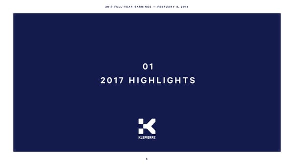 2017 Full Year Earnings - Page 5