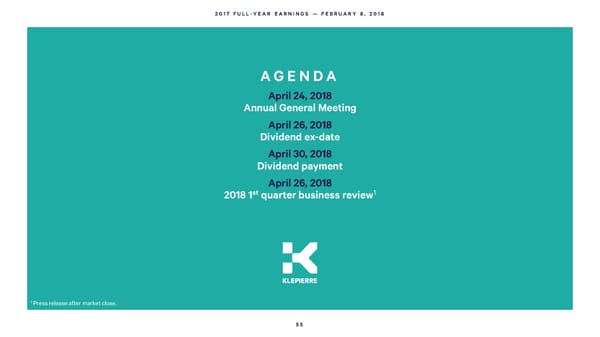 2017 Full Year Earnings - Page 55
