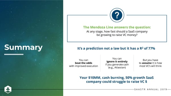 The Mendoza Line For SaaS Growth - Page 20