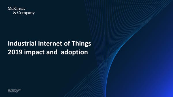 Industrial Internet of Things 2019 Impact and Adoption - Page 1
