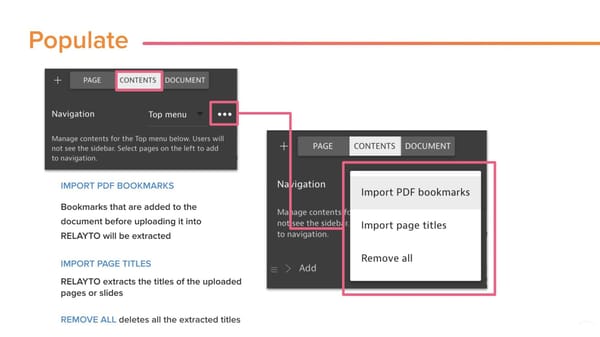 How to Create Table Of Contents in RELAYTO - Page 2