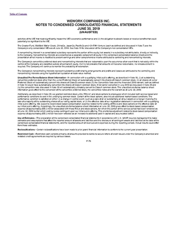 S1 - WeWork Prospectus - Page 320