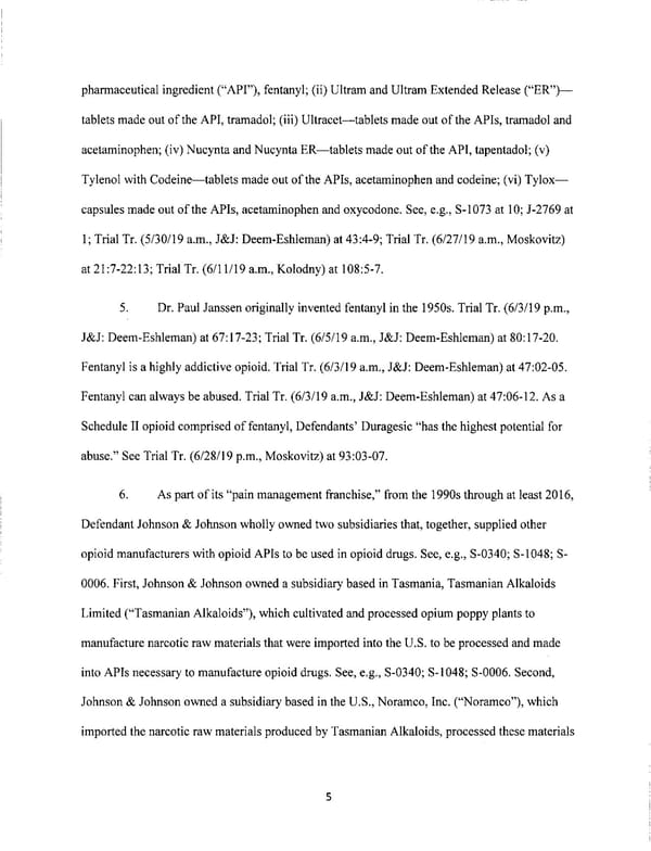 Johnson & Johnson Opioids Verdict - Page 5
