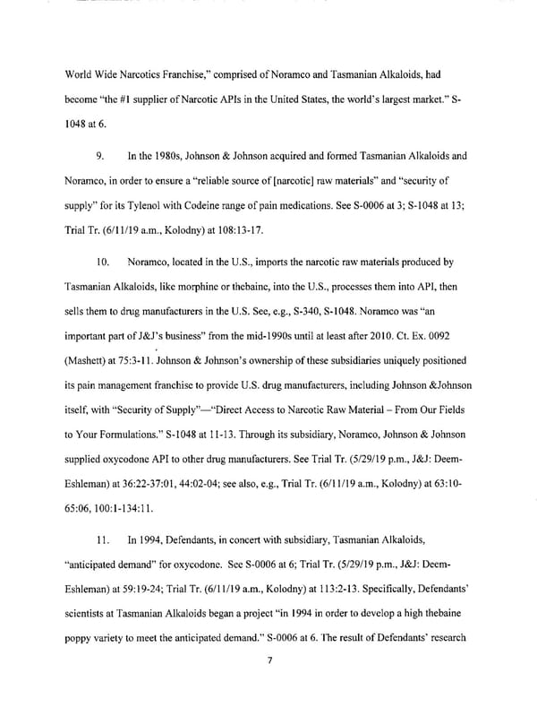 Johnson & Johnson Opioids Verdict - Page 7